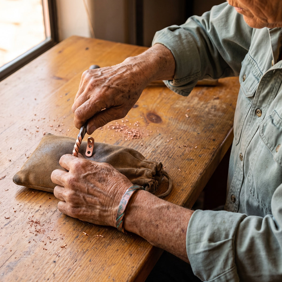 Nora's Bough Copper Bracelet