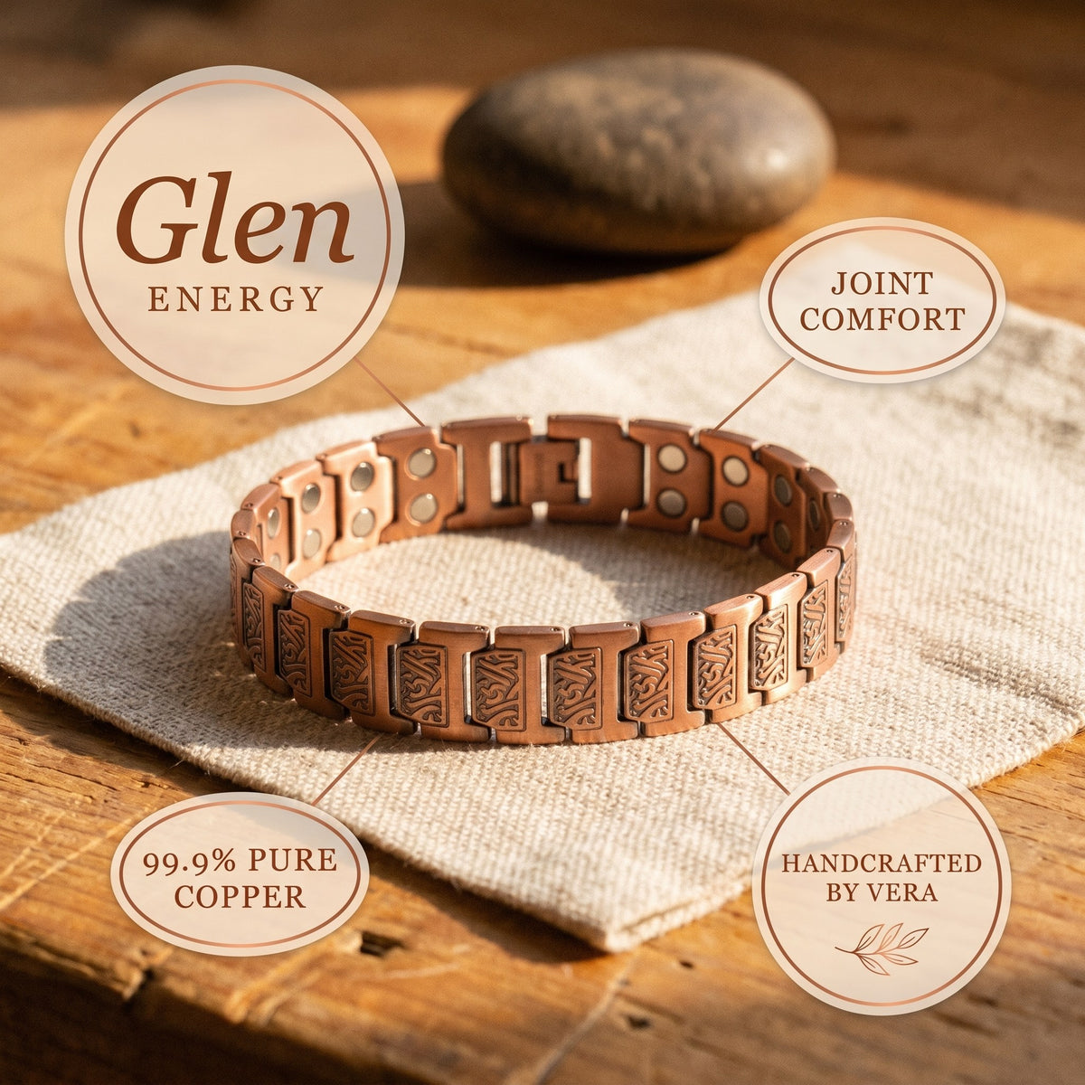 Nora's Glen Men's Copper Bracelet