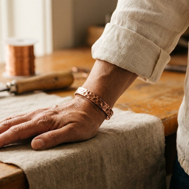 Nora's Furrow Copper Bracelet