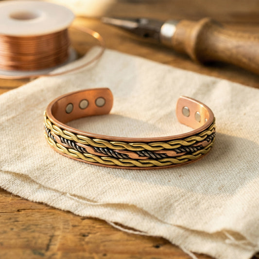 Nora's Weave Copper Bracelet