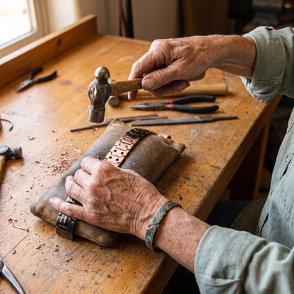 Nora's Ochre Men's Copper Bracelet