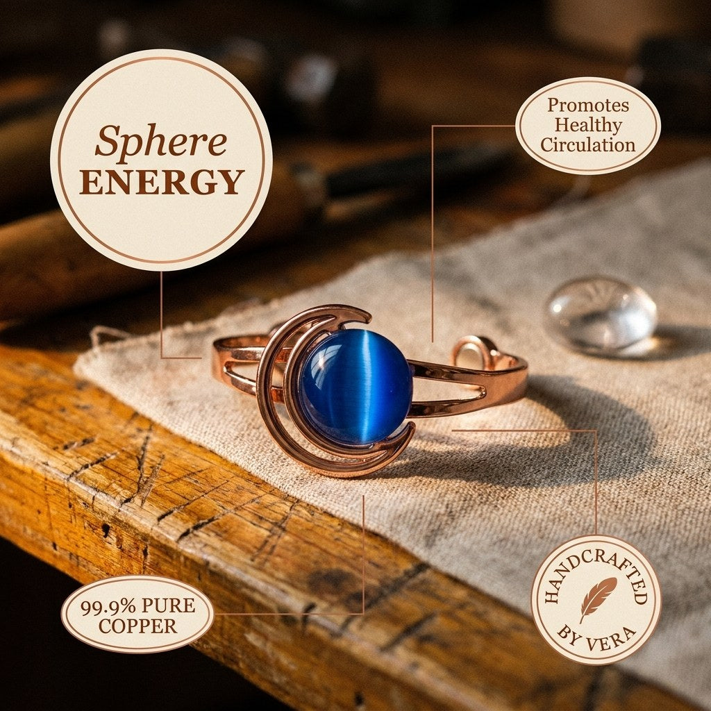 Nora's Sphere Copper Bracelet