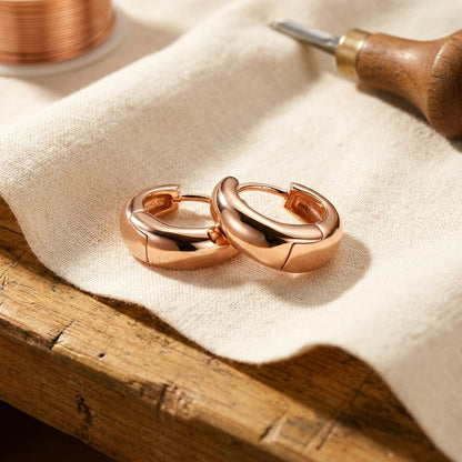 Nora's Linnet Copper Hoop Earrings