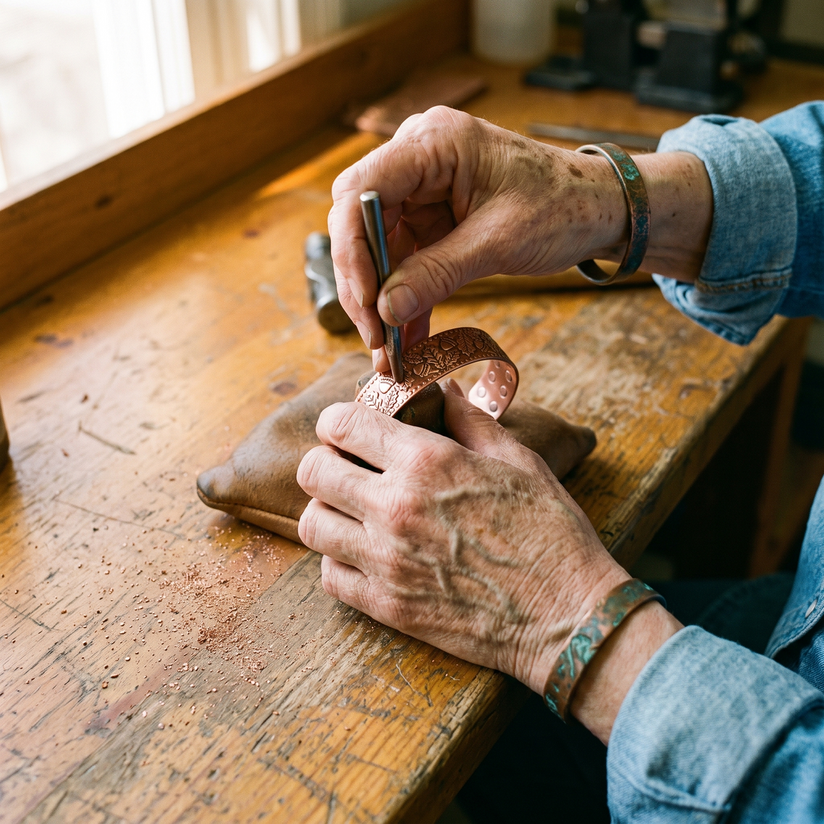 Nora's Timber Copper Bracelet