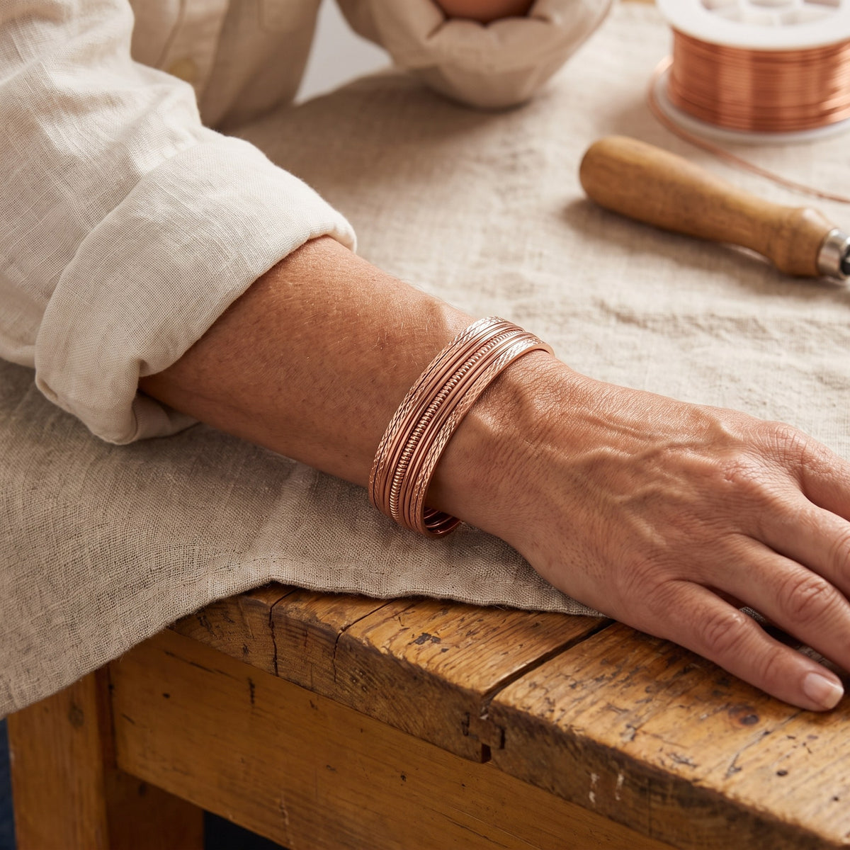 Nora's Bracken Copper Bracelet