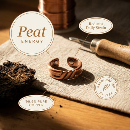 Nora's Peat Copper Ring