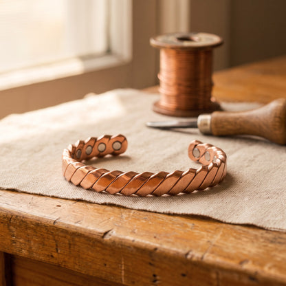 Nora's Moss Copper Bracelet