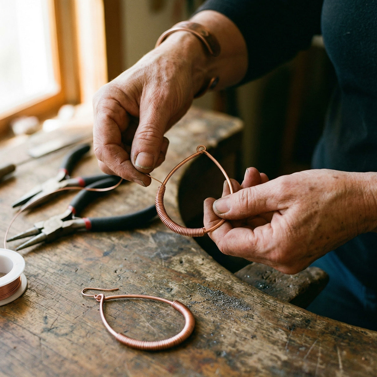Nora's Creek Copper Earrings