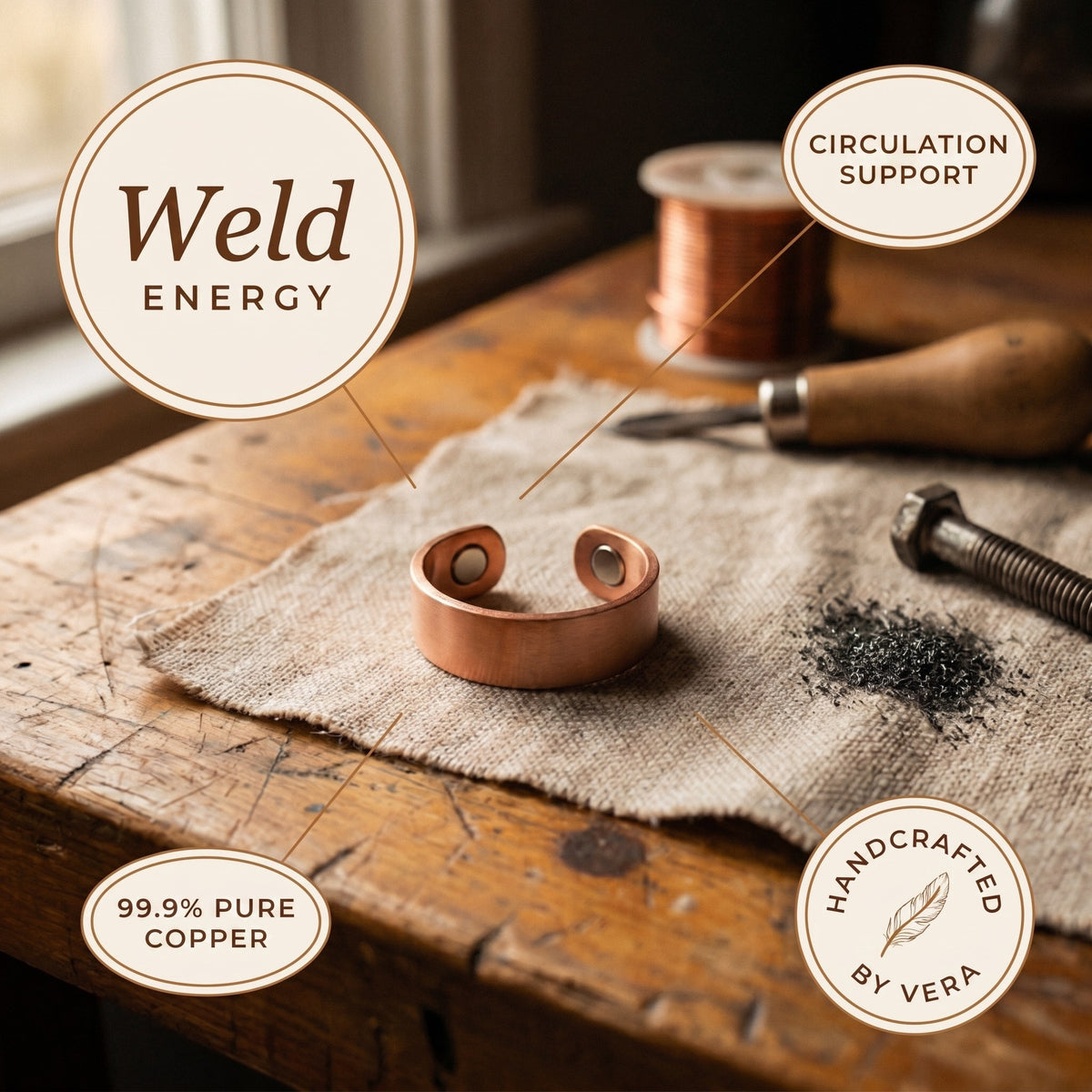 Nora's Weld Copper Ring