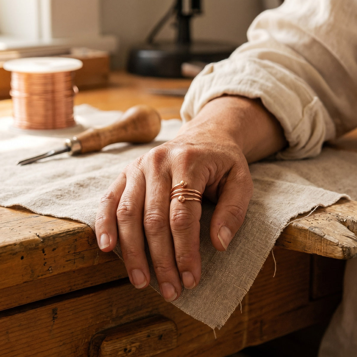 Nora's Silt Copper Ring