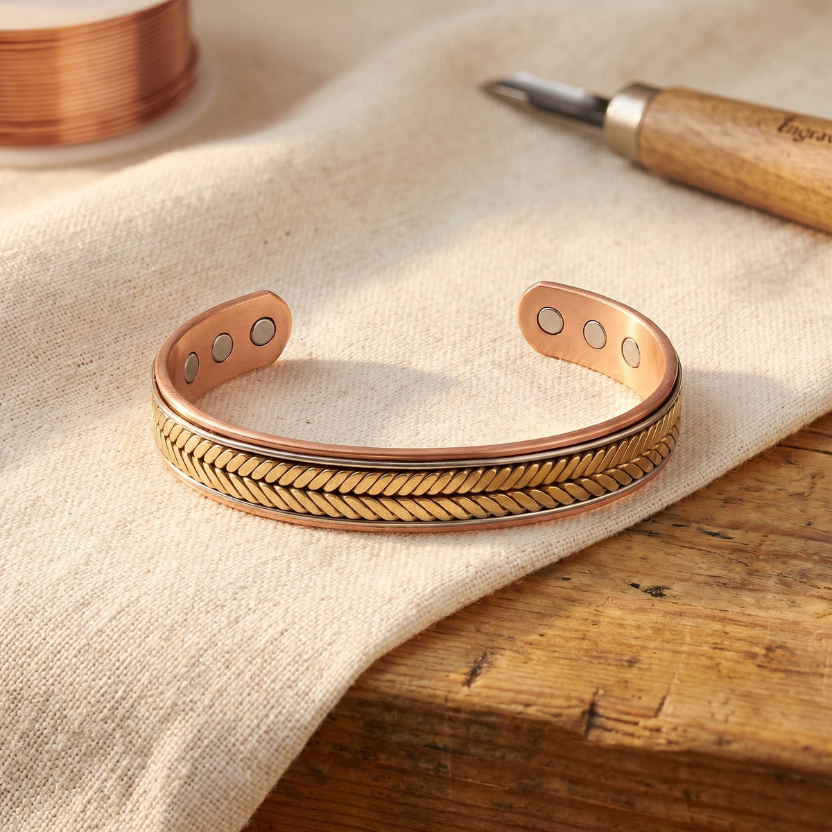 Nora's Harvest Copper Bracelet