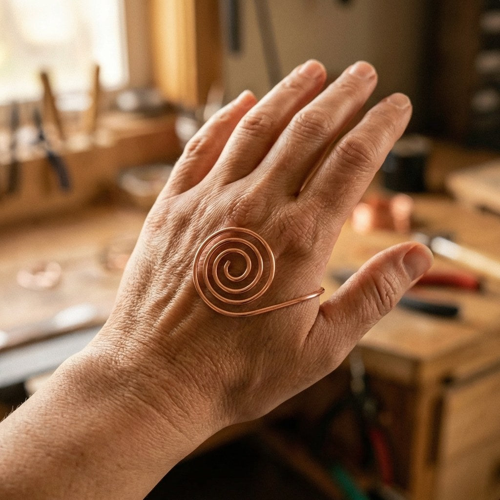 Nora's Flow Copper Hand Spiral