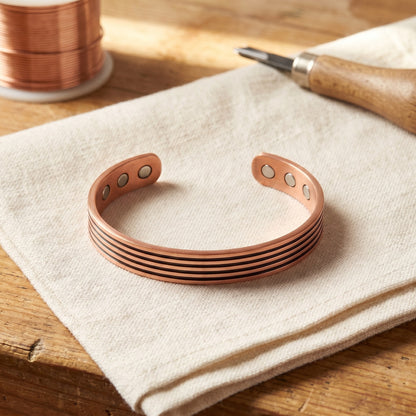 Nora's Sage Copper Bracelet