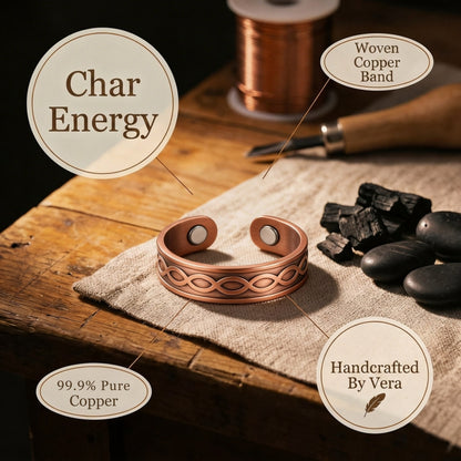 Nora's Char Copper Ring