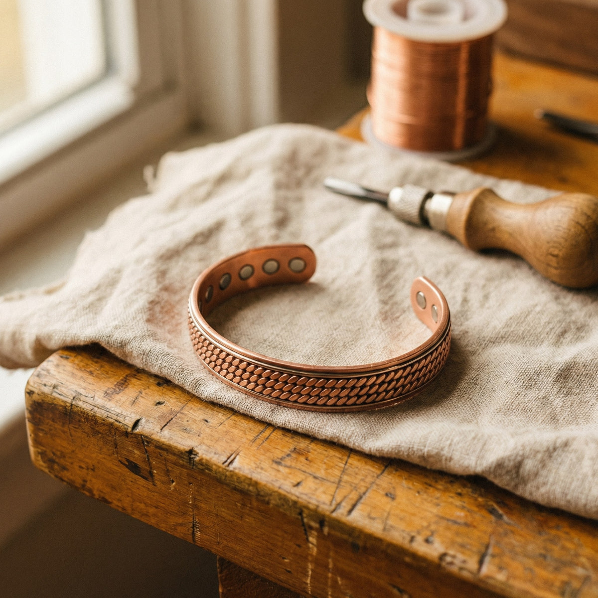 Nora's Wave Copper Bracelet