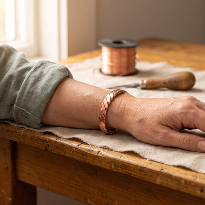 Nora's Moss Copper Bracelet