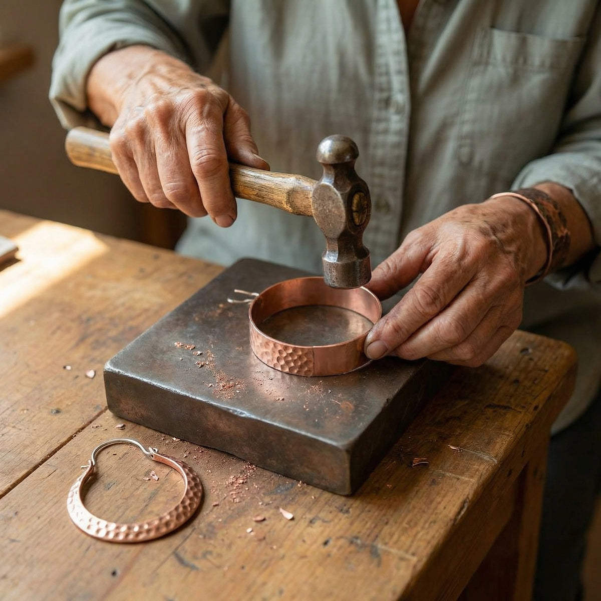 Nora's Ember Copper Earrings