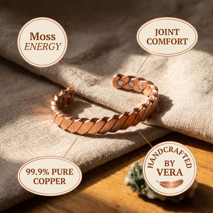 Nora's Moss Copper Bracelet