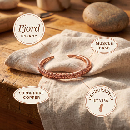 Nora's Fjord Copper Cuff