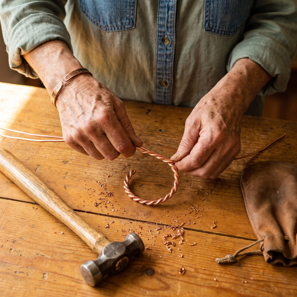 Nora's Tensor Copper Bracelet