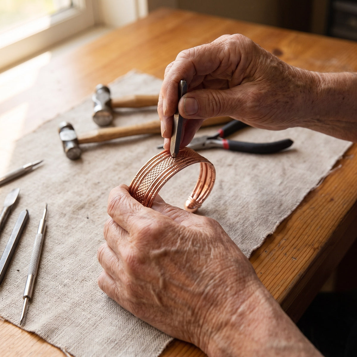 Nora's Bracken Copper Bracelet