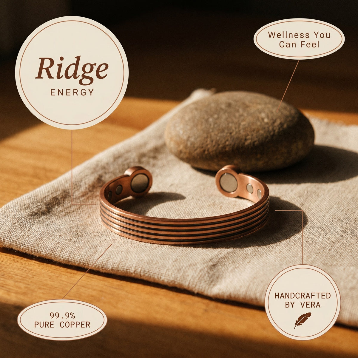 Nora's Ridge Copper Bracelet