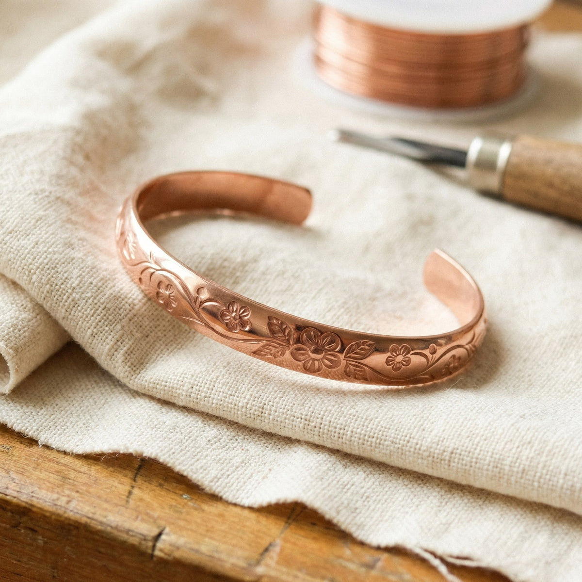Nora's Bloom Copper Bracelet
