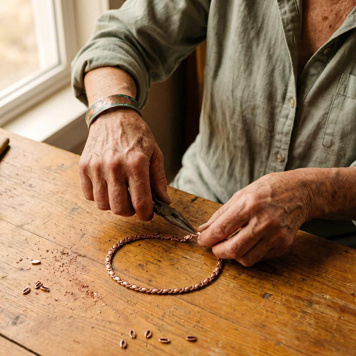 Nora's Cedar Copper Necklace