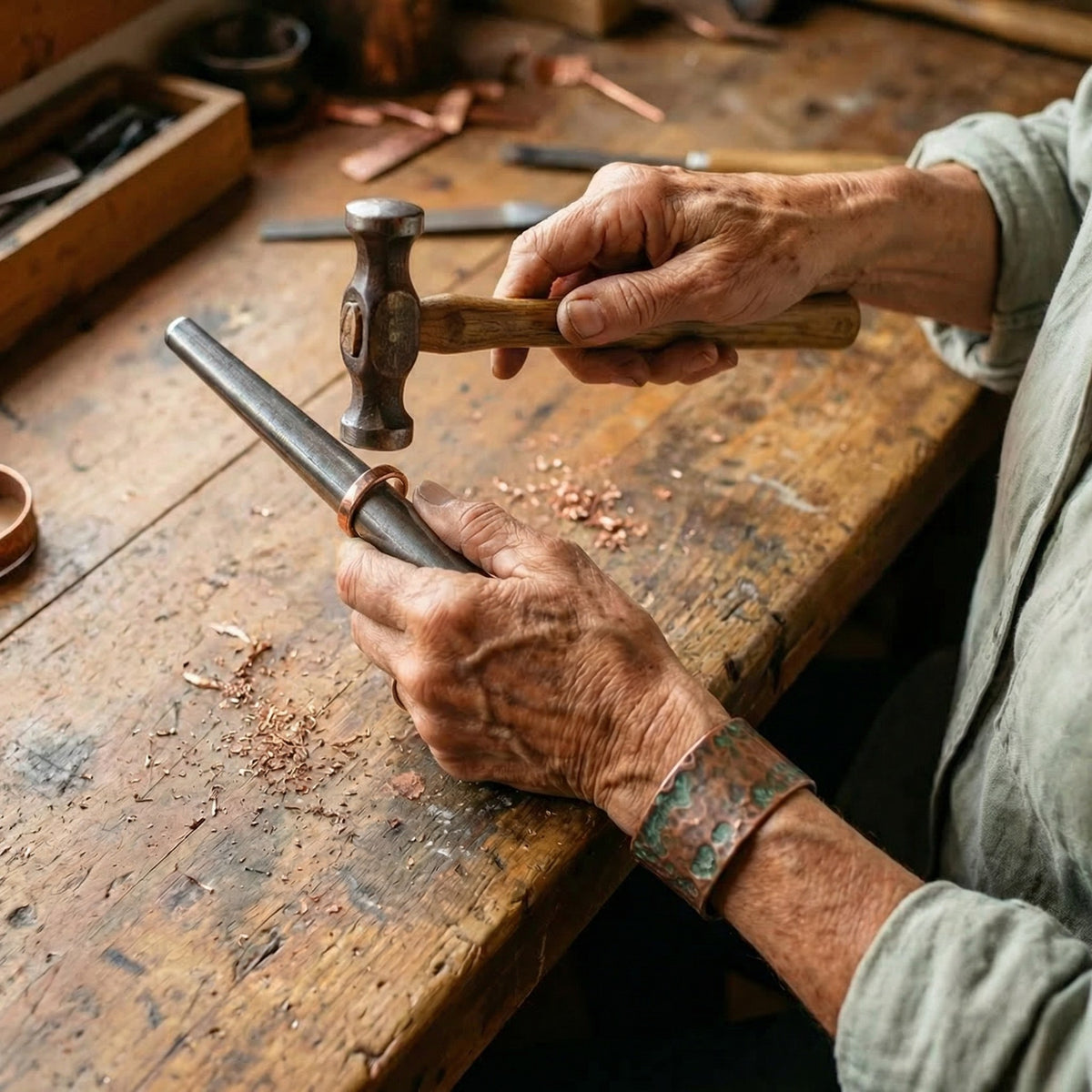 Nora's Tine Copper Ring