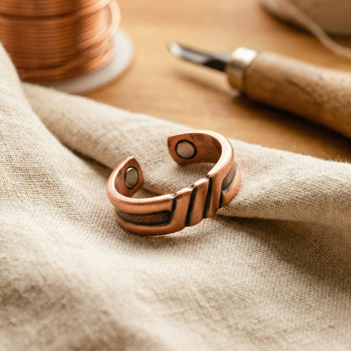 Nora's Peat Copper Ring