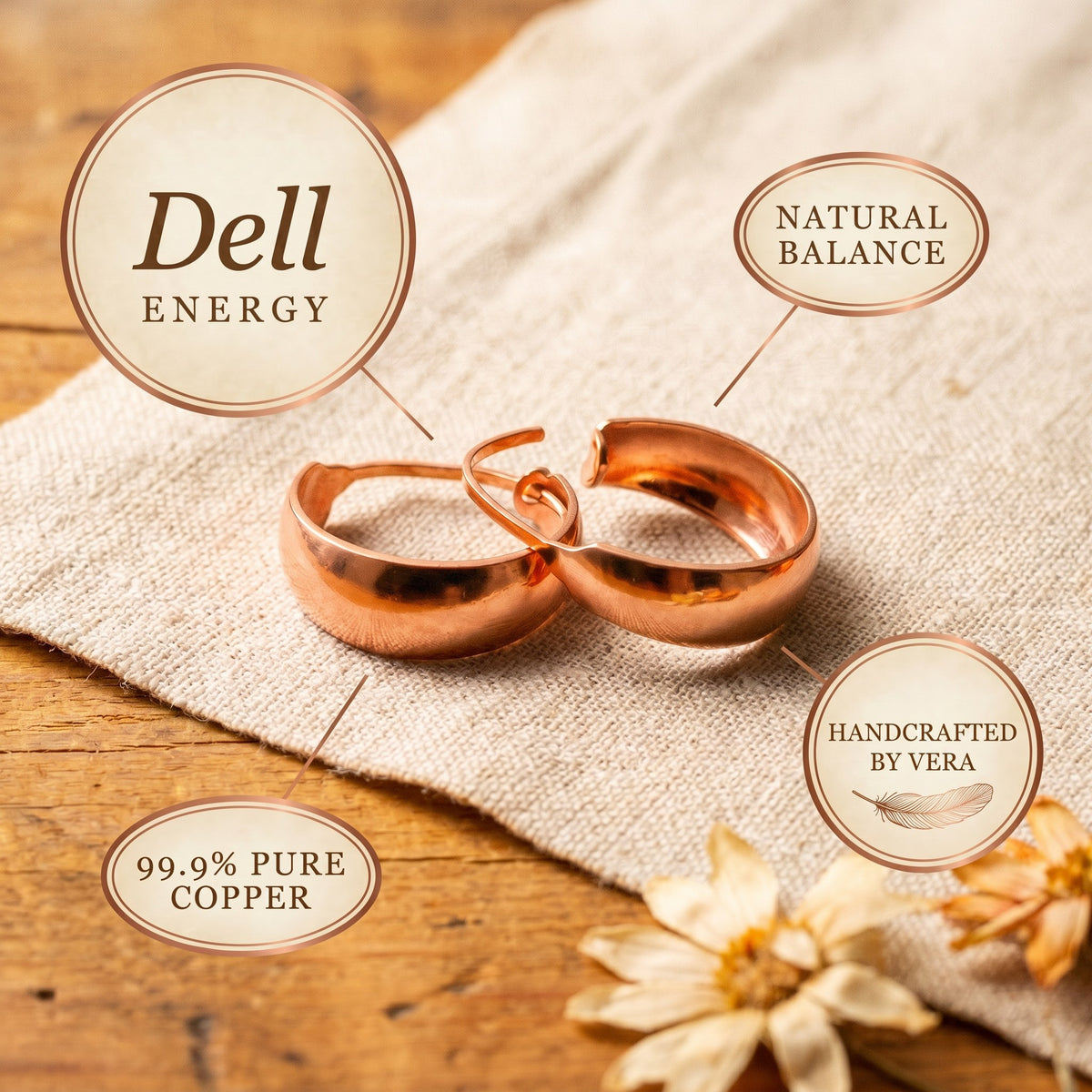 Nora's Dell Copper Earrings