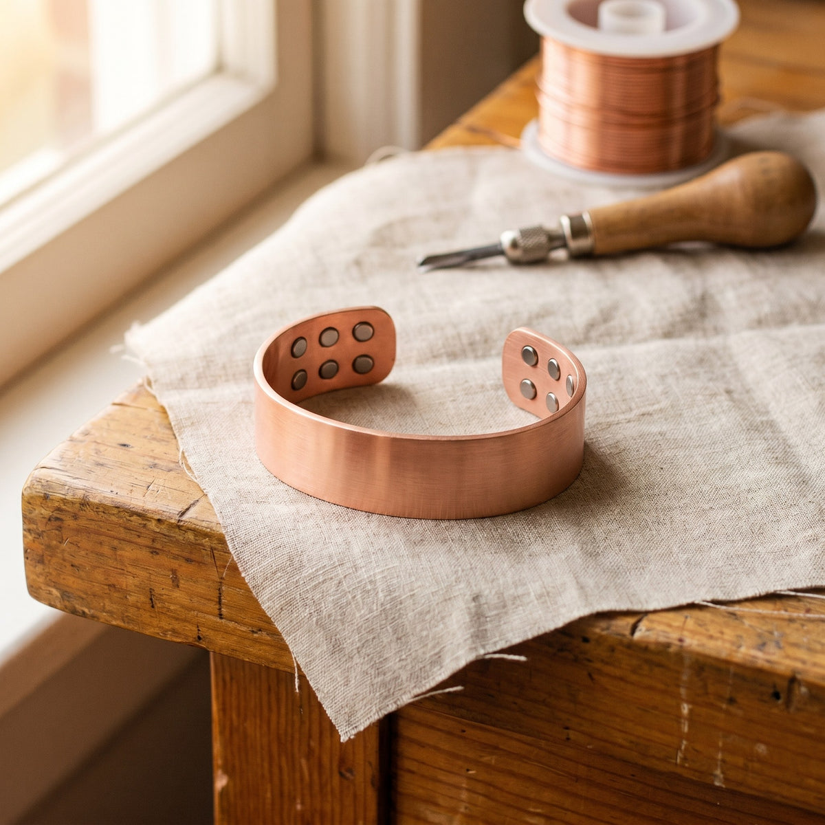 Nora's Anvil Copper Bracelet