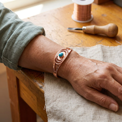 Nora's Sedge Copper Bracelet