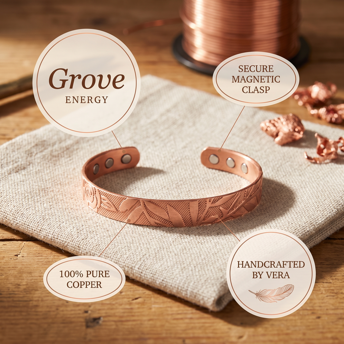 Nora's Grove Copper Bracelet