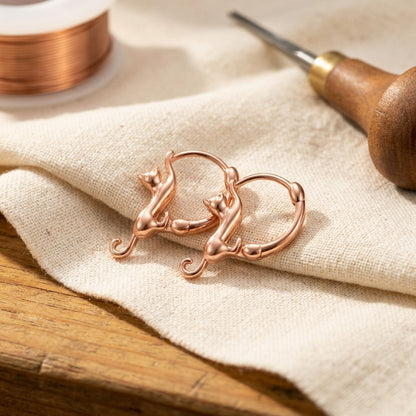 Nora's Swirl Copper Earrings
