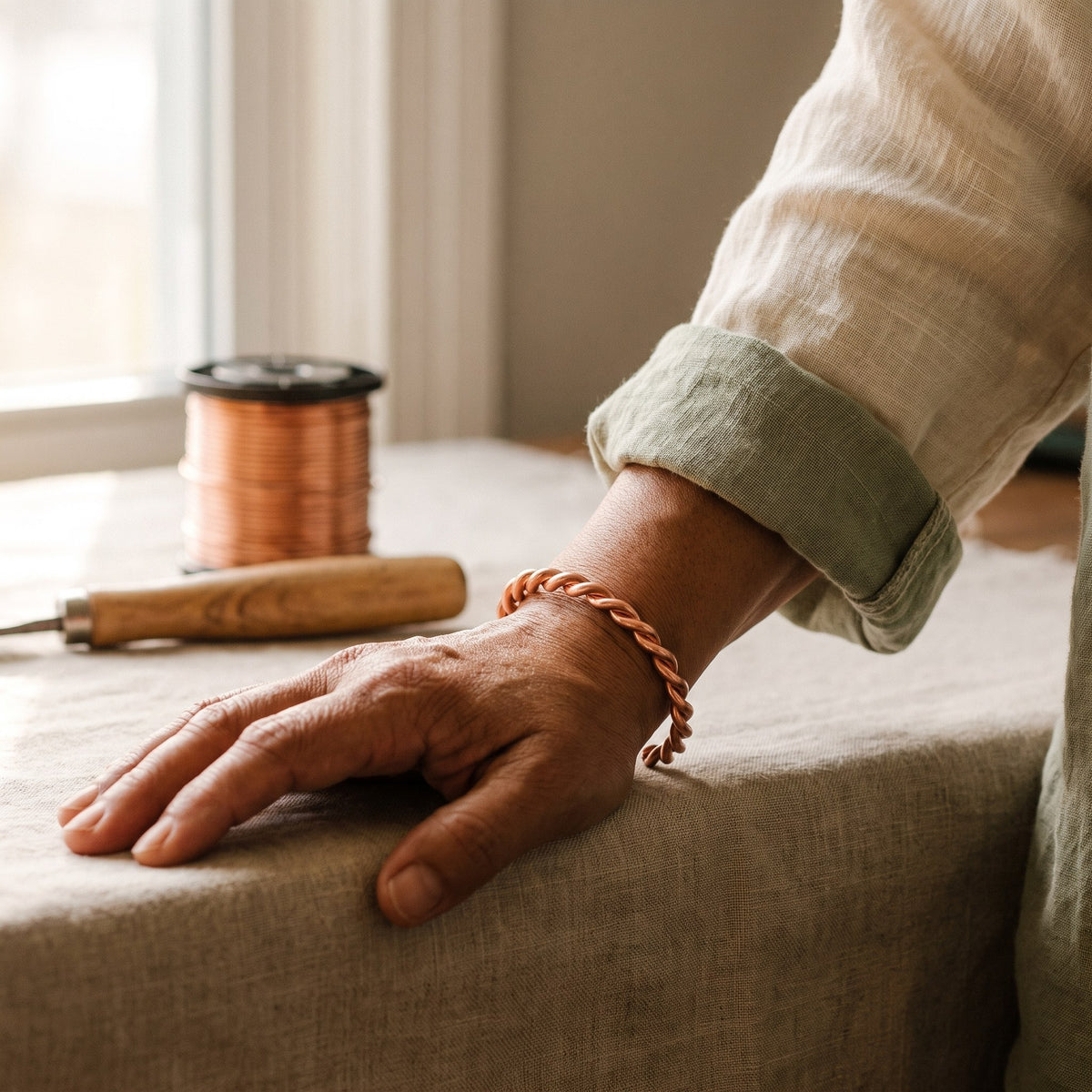Nora's Tensor Copper Bracelet