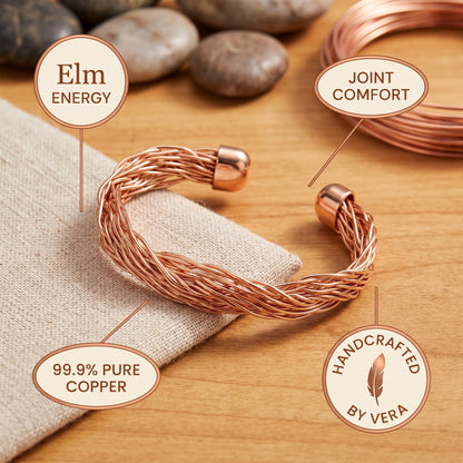 Nora's Elm Copper Cuff Bracelet